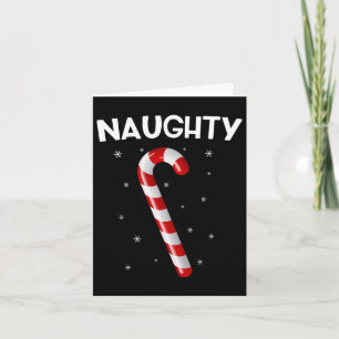 Naughty And Nice Matching Couples Christmas Card
