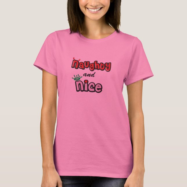 Naughty and Nice T-Shirt (Front)