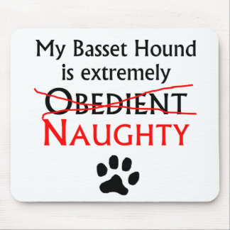 Naughty Basset Hound Mouse Mat