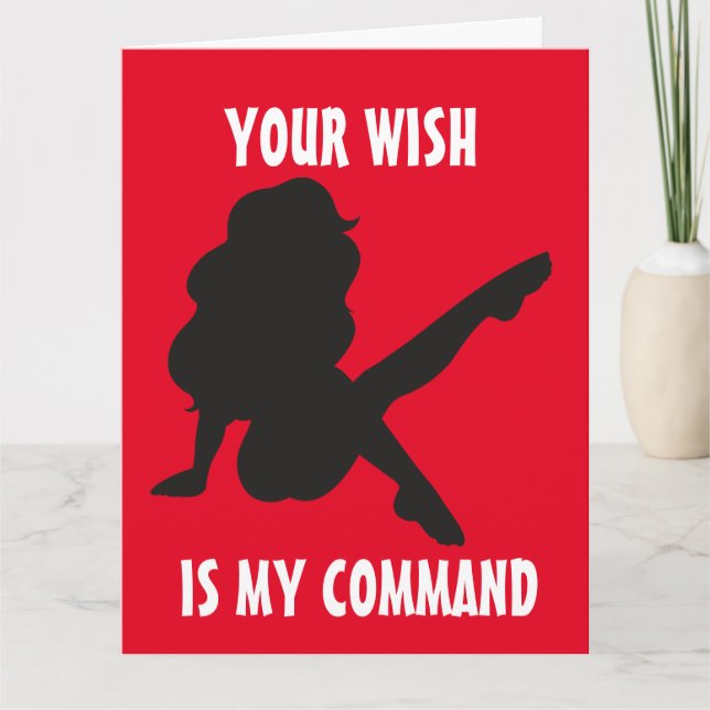 NAUGHTY BIRTHDAY FOR HUSBAND HIM CARDS (Front)