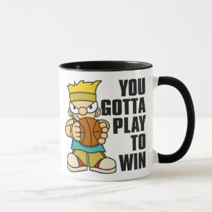 Naughty Boy Basket Ball Mug