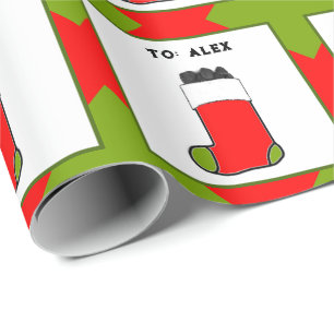 Naughty Boy Christmas Wrapping Paper