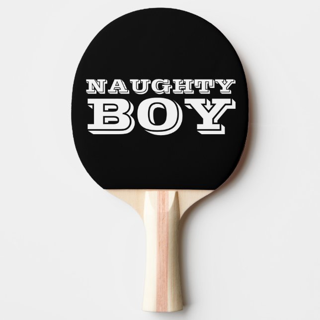 NAUGHTY BOY, Funny Ping pong Paddles (Front)