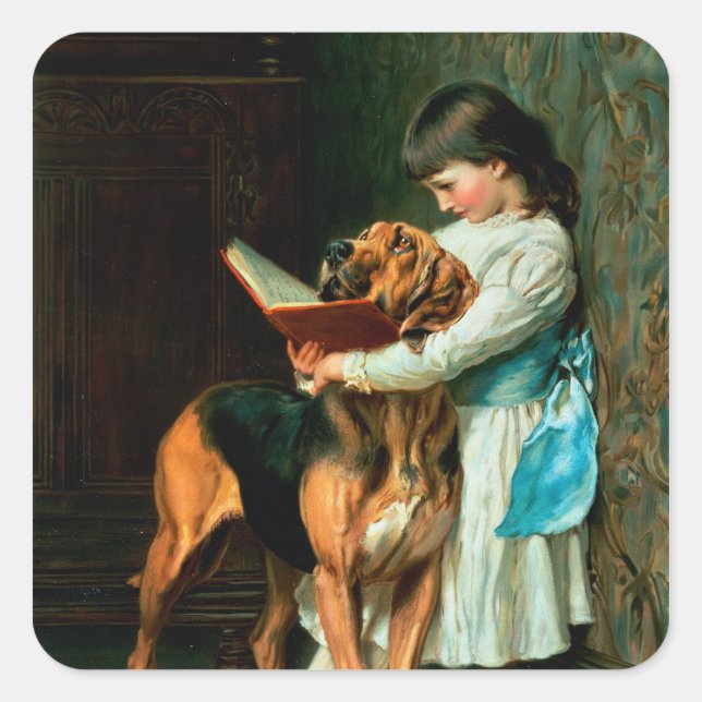 Naughty Boy or Compulsory Education Square Sticker (Front)