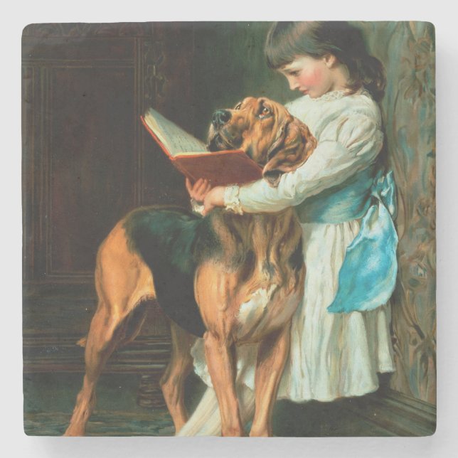 Naughty Boy or Compulsory Education Stone Coaster (Front)