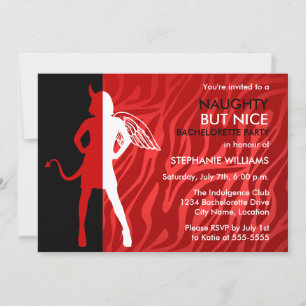 Naughty But Nice Bachelorette Part Invitation