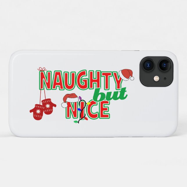 Naughty but Nice Case-Mate iPhone Case (Back (Horizontal))