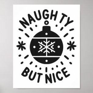 Naughty But Nice Funny Christmas Humour 1  Poster