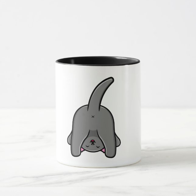 NAUGHTY CAT BACK DESIGN  MUG (Center)