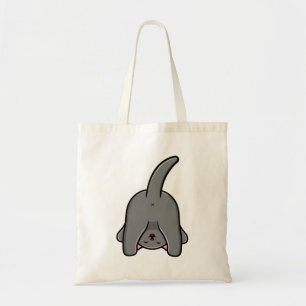 NAUGHTY CAT BACK DESIGN  TOTE BAG