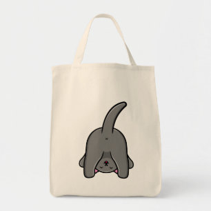 NAUGHTY CAT BACK DESIGN TOTE BAG