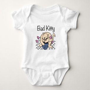 Naughty Cat Cartoon Baby Bodysuit