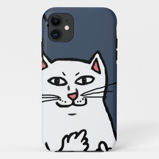 Naughty Cat Case-Mate iPhone Case (Back)