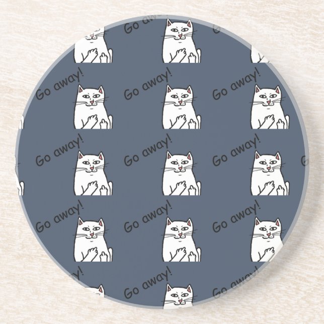 Naughty Cat Coaster (Front)