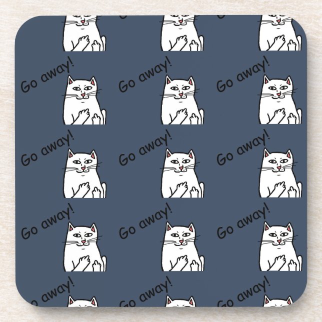 Naughty Cat Coaster (Front)