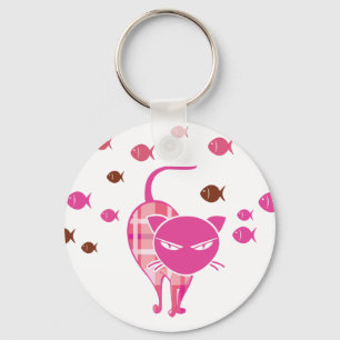 Naughty Cat Key Ring