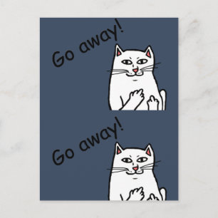 Naughty Cat Postcard