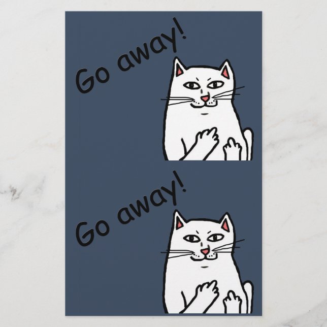 Naughty Cat Stationery (Front)