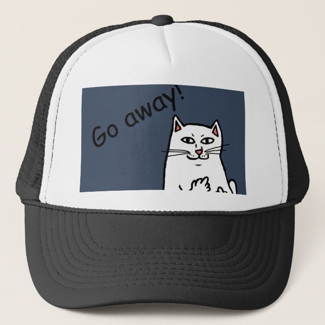 Naughty Cat Trucker Hat (Front)