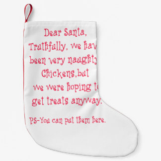 Naughty Chickens Small Christmas Stocking