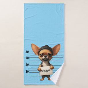 Naughty Chihuahua Bath Towel