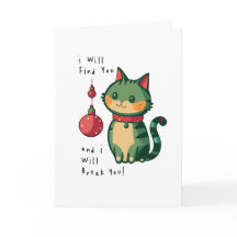 Naughty Christmas Cat