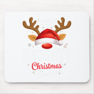 Naughty Christmas Deer Pjs Xmas Family Matching  Mouse Mat