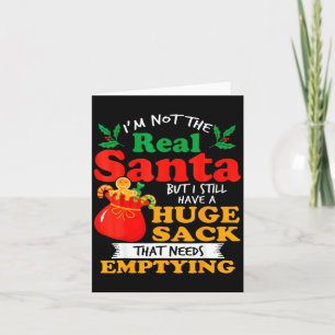 Naughty Christmas For Men Huge Package Sack Dirty Card
