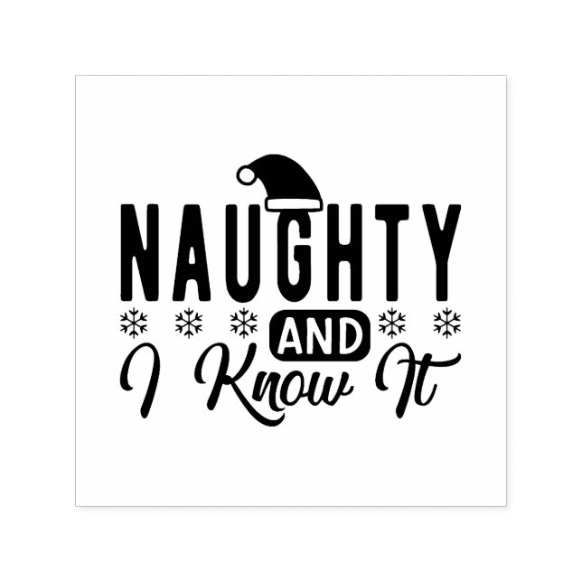 Naughty Christmas funny  Self-inking Stamp (Design)