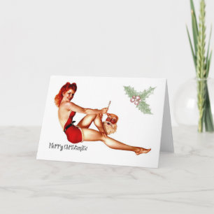 Naughty Christmas Holiday Card
