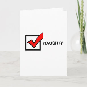 "Naughty" Christmas Holiday Card