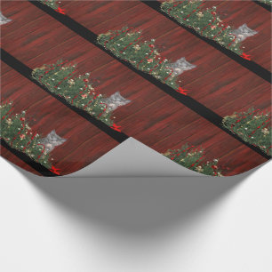 Naughty Christmas kitten Wrapping Paper