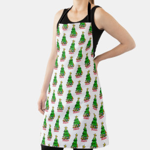 Naughty Christmas Kitty Cats Apron