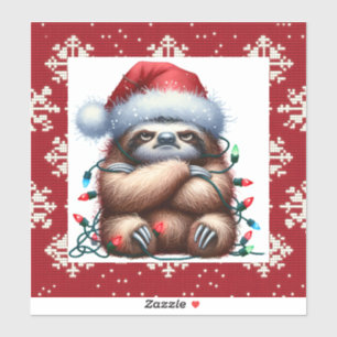 Naughty Christmas Lights Sloth
