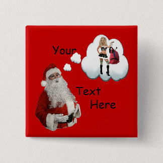 Naughty Christmas - Naughty Santa Button