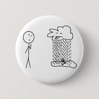 Naughty Cloud in the Sky 6 Cm Round Badge