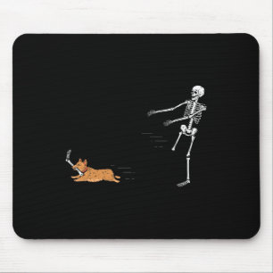 Naughty Corgi Dog  Fun Skeleton Halloween  Mouse Mat