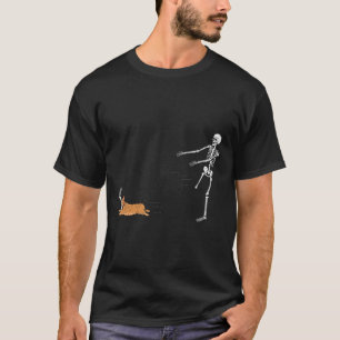 Naughty Corgi Dog Fun Skeleton Halloween T-Shirt