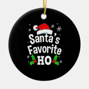 Naughty Dirty Adult Pajama Christmas Ceramic Tree Decoration