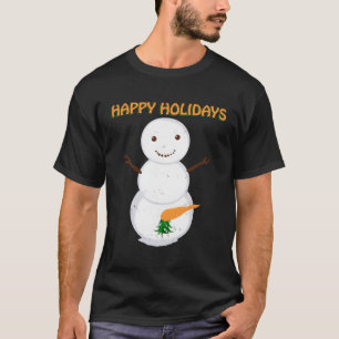Naughty Dirty Carrot Snowman Funny Ugly For Christ T-Shirt