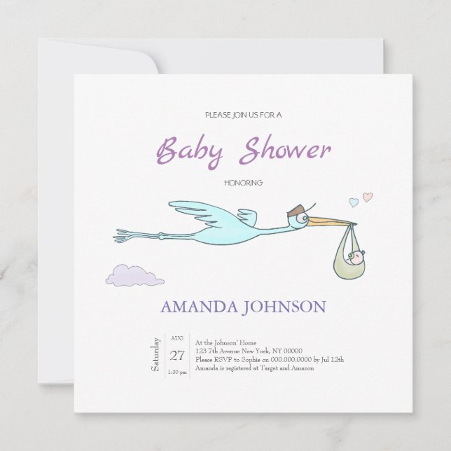 Naughty Dragon Invitation (Front)