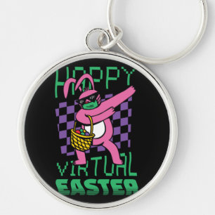 Naughty Easter Bunny Dancing Key Ring