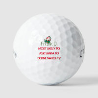 Naughty Elf Golf Balls, Christmas Gift Callaway