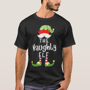 Naughty Elf Group Christmas Pajama Party T-Shirt