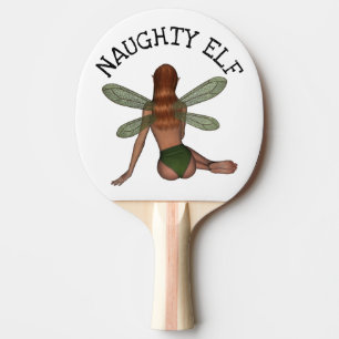 NAUGHTY ELF PADDLES, PING PONG PADDLE