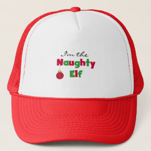 Naughty Elf T-shirts and Gifts Trucker Hat