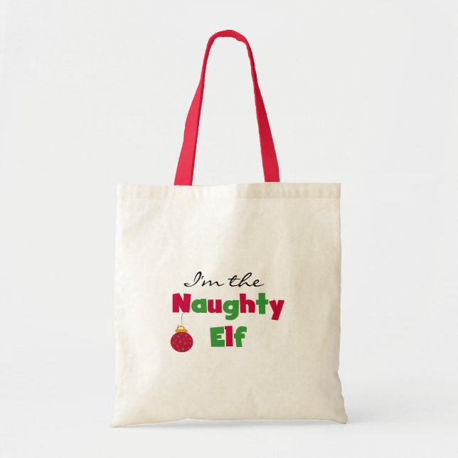 Naughty Elf Tote Bag (Front)