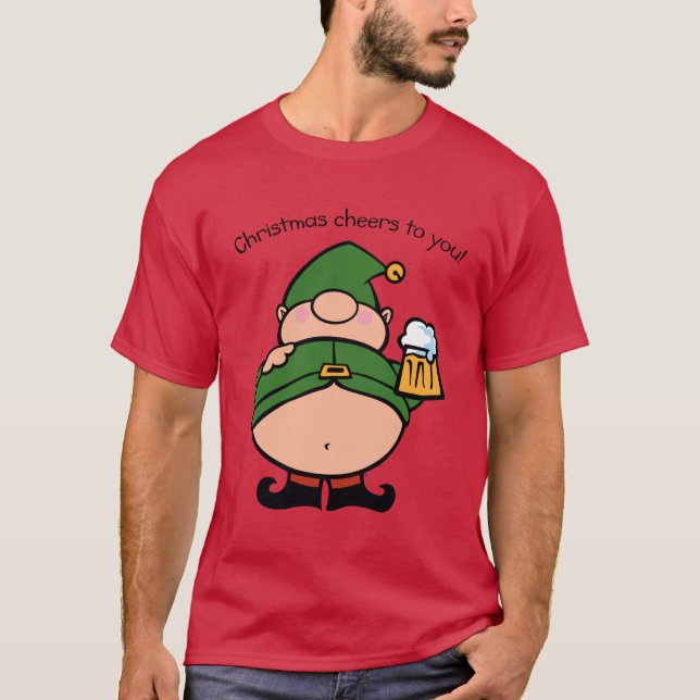 Naughty Elves Beer T-Shirt (Front)