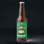 Naughty Elves Green Christmas Beer Label<br><div class="desc">Want a Christmas that's more naughty and nice? Bring some cheery cheekiness into your life with some Naughty Elves designs. Merry Christmas!</div>