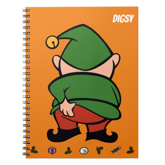 Naughty Elves Itch Christmas Notebook (Front)